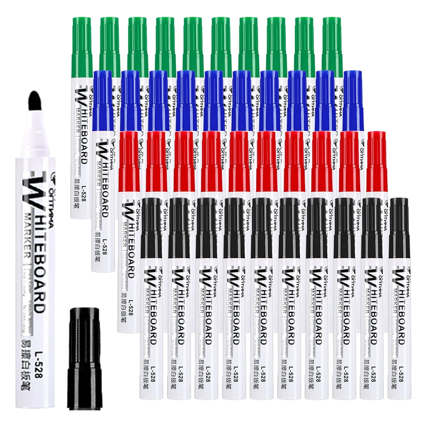 Whiteboard Marker Set - 1/50/100Pcs Erasable Whiteboard Marker Pen set