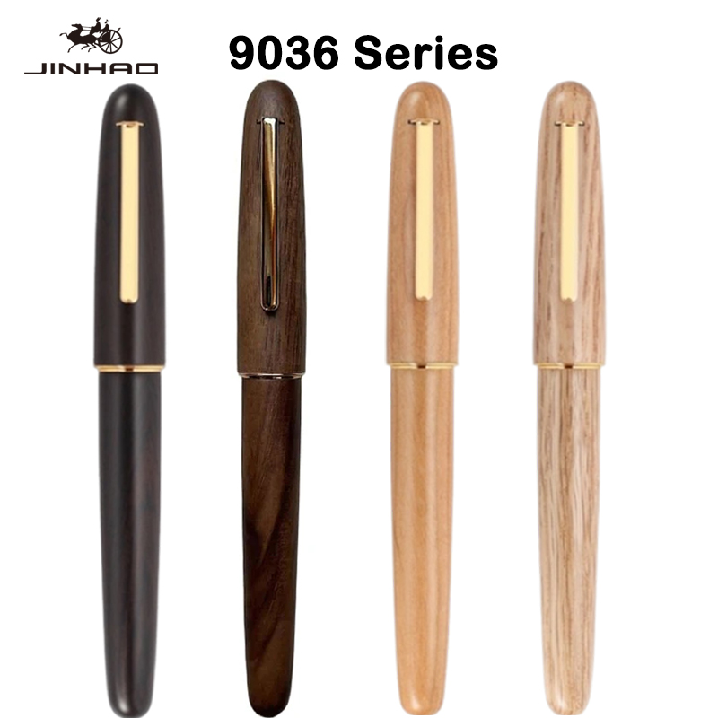 Stationery Supplies Business - JINHAO 9036 Natural Wood Handmade Fountain