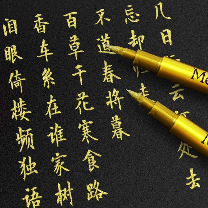 Metallic Marker Pen Set Gold S - Whiteboard Marker Set ulasan dan harga