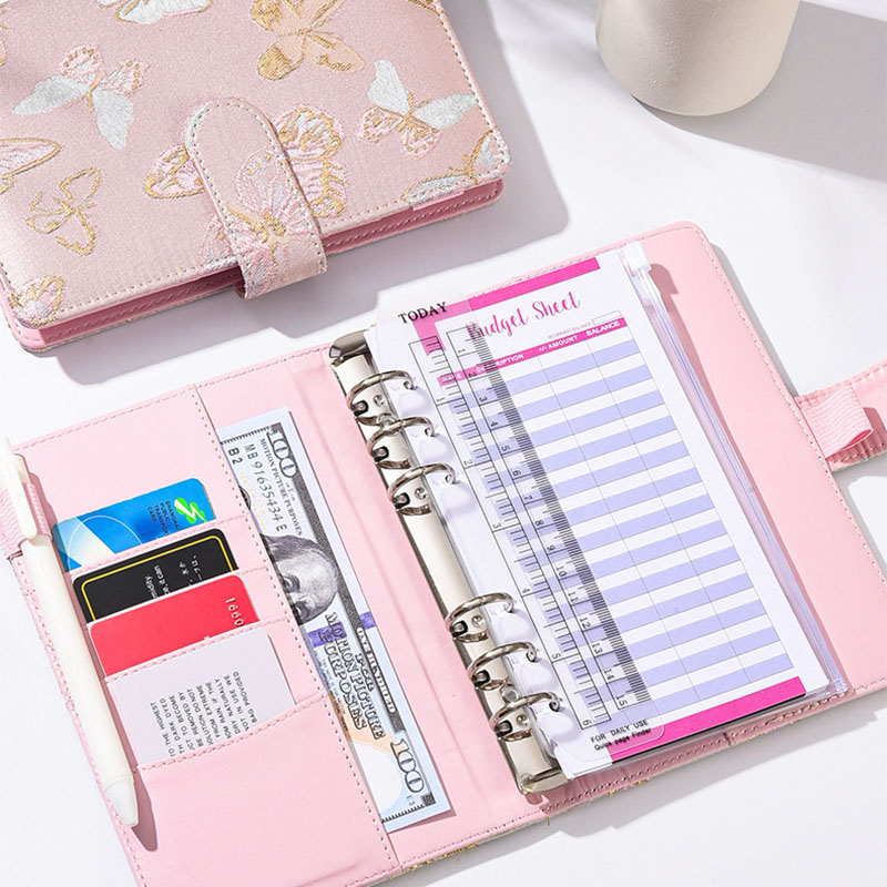 3 Styles A6 Fabric Butterfly B - Planner Weekly Budget ulasan dan harga