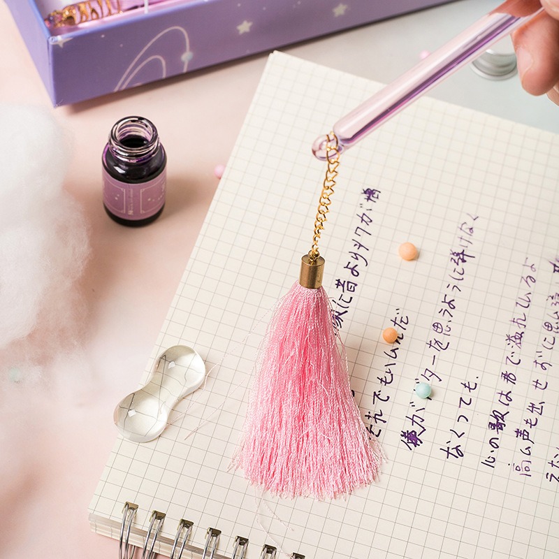 Glass Dip Pen Calligraphy Set  - Fountain Pen Ink ulasan dan harga