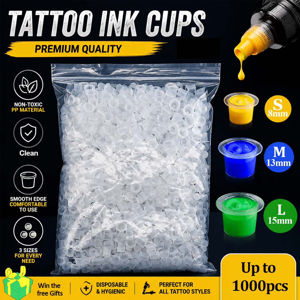 1000/500/100pcs Plastic Tattoo - Calligraphy Ink Bottle ulasan dan harga