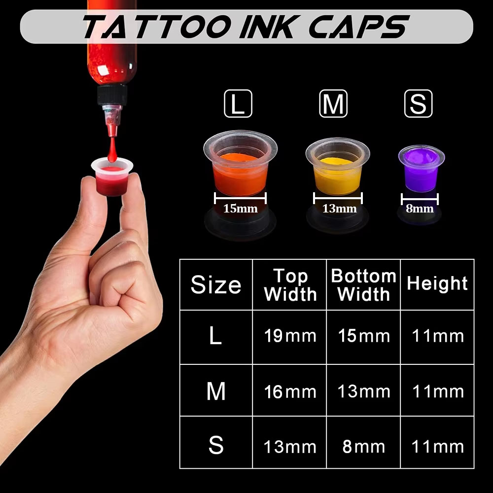 1000/500/100pcs Plastic Tattoo - Calligraphy Ink Bottle ulasan dan harga