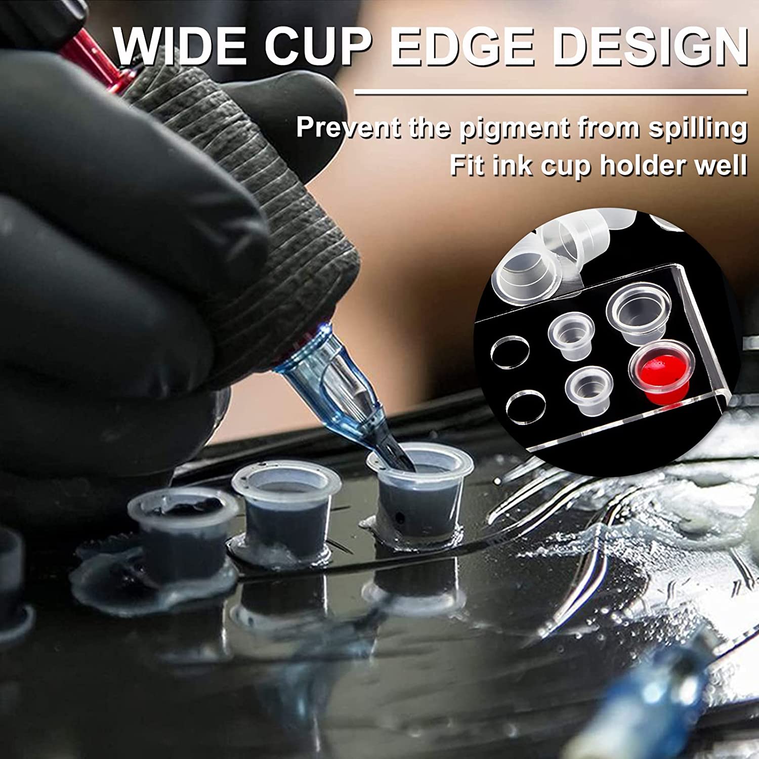 1000/500/100pcs Plastic Tattoo - Calligraphy Ink Bottle ulasan dan harga