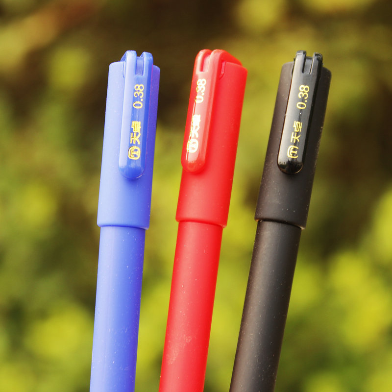 Black Gel Pen Student Exam Wri - Stationery Supplies Business ulasan dan harga