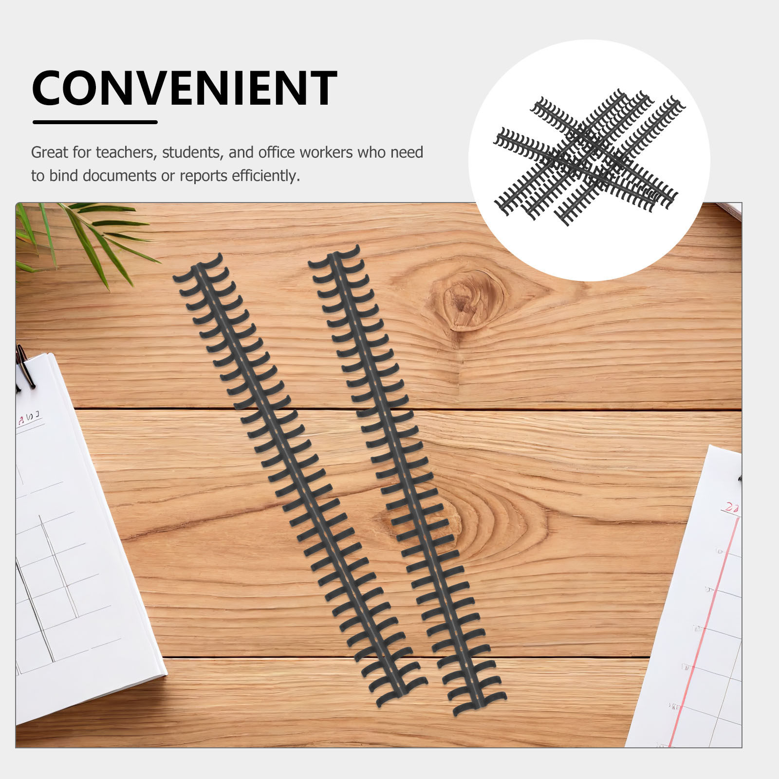 20Pcs Spiral Notebook Binding  - Binding Comb Plastic ulasan dan harga