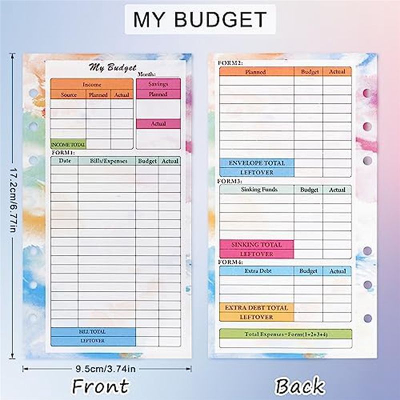 FTGT-A6 Budget Planner Refill  - Planner Weekly Budget ulasan dan harga