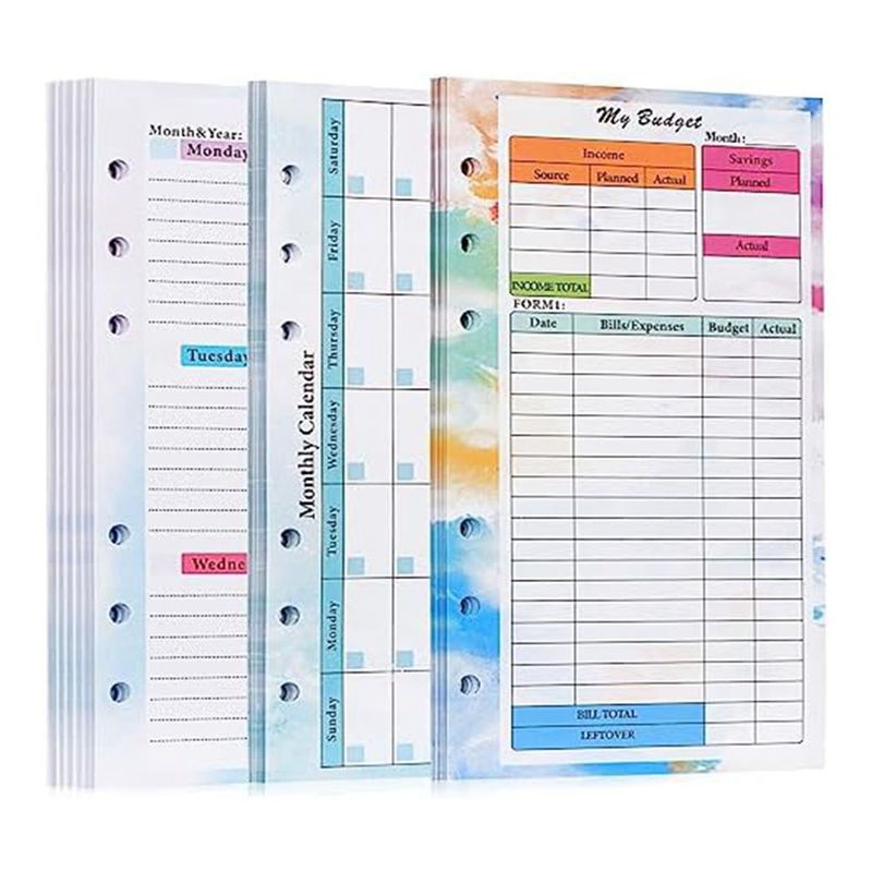 FTGT-A6 Budget Planner Refill  - Planner Weekly Budget ulasan dan harga