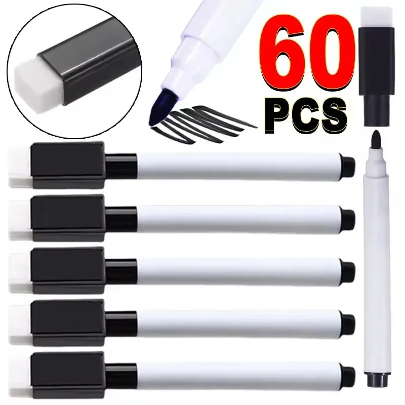 Magnetic Black Dry Erase Marke - Whiteboard Marker Set ulasan dan harga