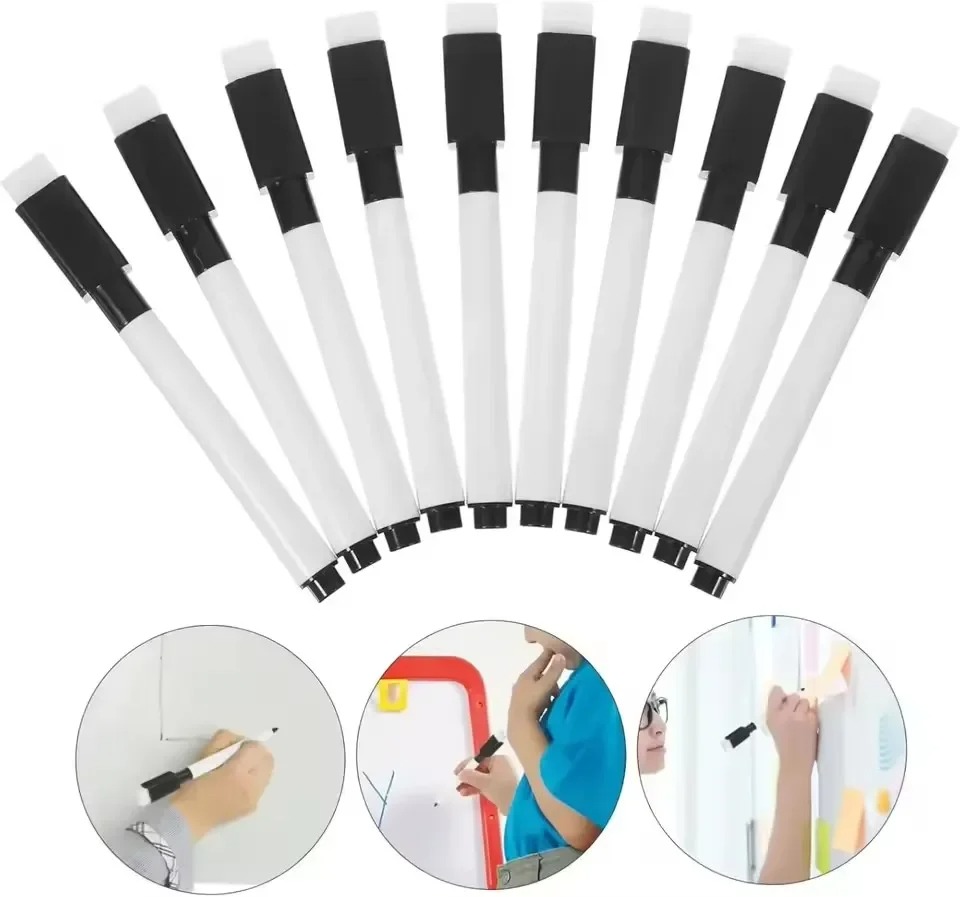 Magnetic Black Dry Erase Marke - Whiteboard Marker Set ulasan dan harga