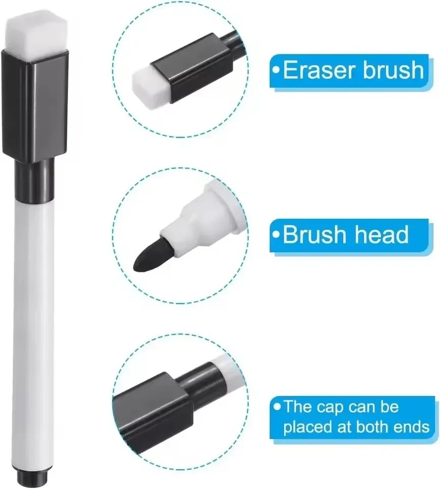 Magnetic Black Dry Erase Marke - Whiteboard Marker Set ulasan dan harga