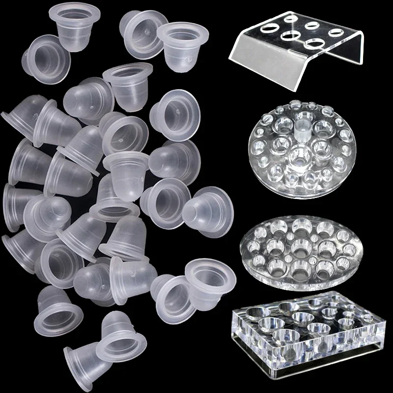 Acrylic Tattoo Ink Cup Stand H - Calligraphy Ink Bottle ulasan dan harga