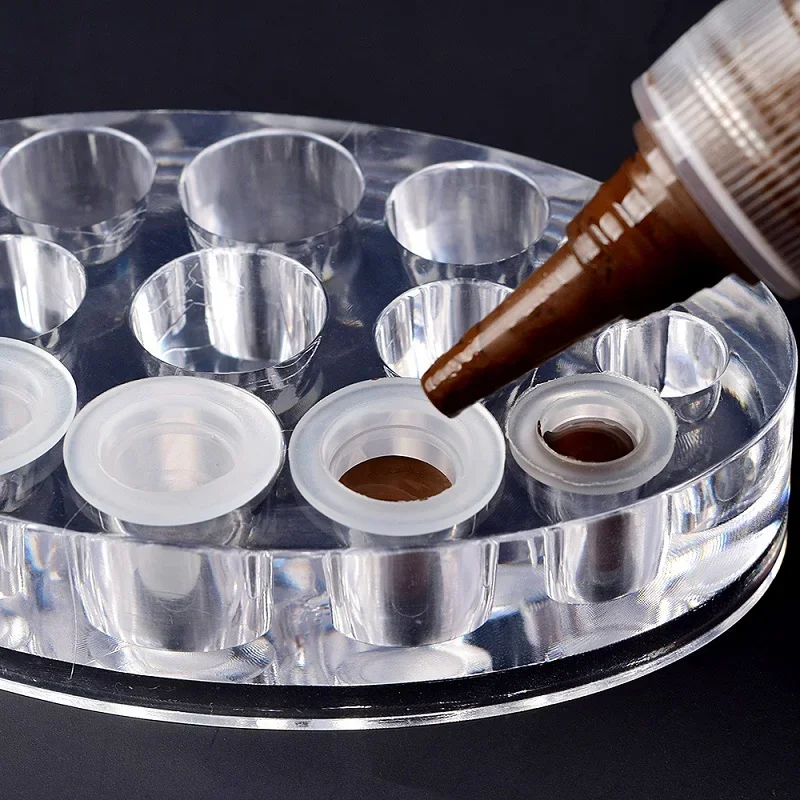 Acrylic Tattoo Ink Cup Stand H - Calligraphy Ink Bottle ulasan dan harga