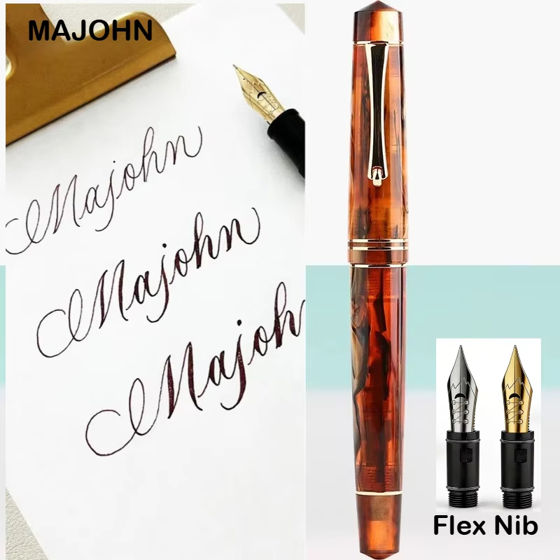 Majohn M800 Resin Fountain Pen - Stationery Supplies Business ulasan dan harga