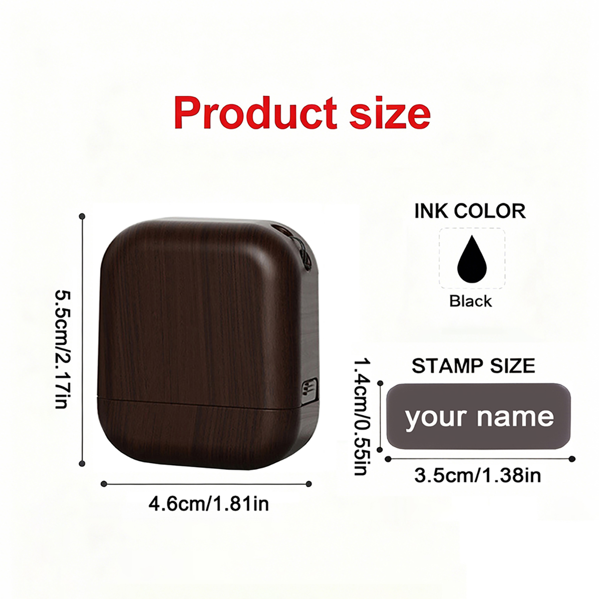 Personalized Plastic Wood Grai - Self Inking Stamp ulasan dan harga