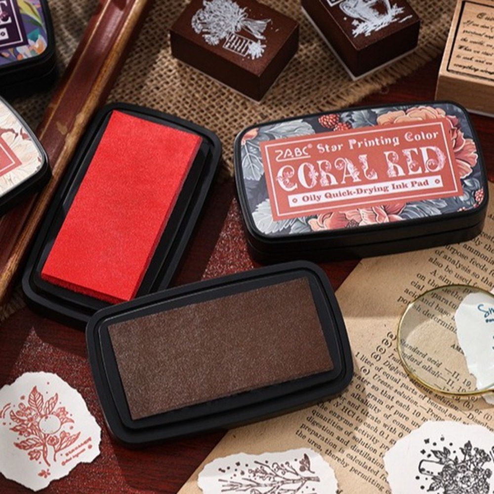 New Colorful Ink Pad Rectangul - Self Inking Stamp ulasan dan harga
