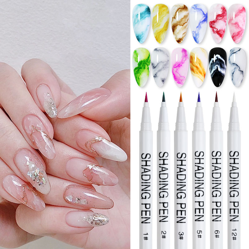 UV Gel Nail Art Pen for Marbli - Gel Ink Pen Set ulasan dan harga