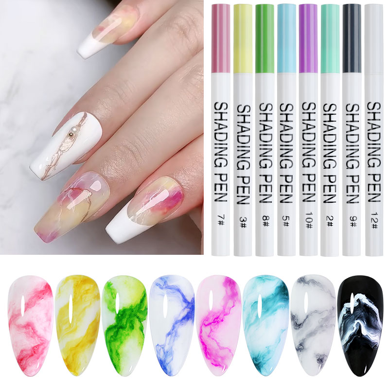 UV Gel Nail Art Pen for Marbli - Gel Ink Pen Set ulasan dan harga