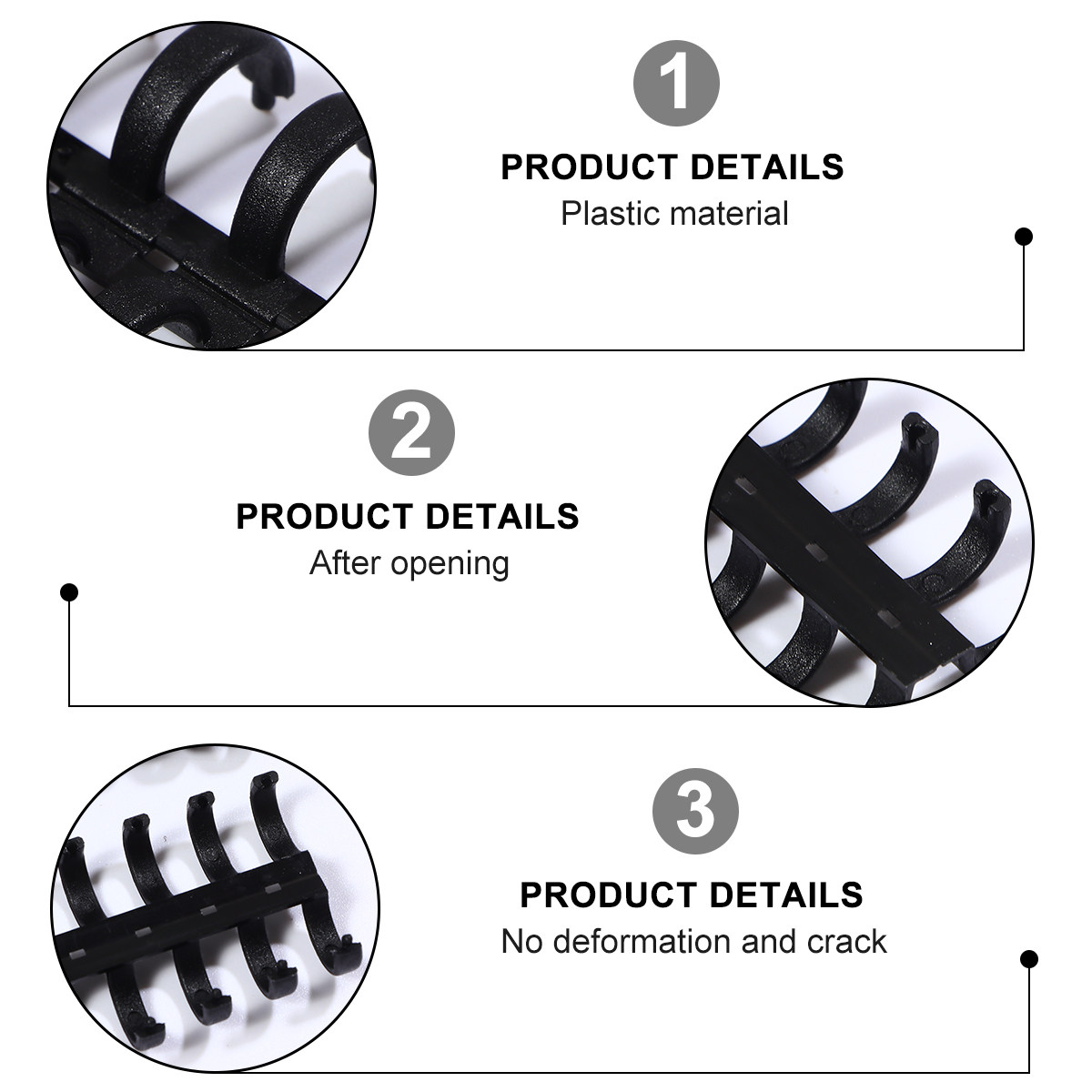 10Pcs Plastic Comb Binding Rin - Binding Comb Plastic ulasan dan harga