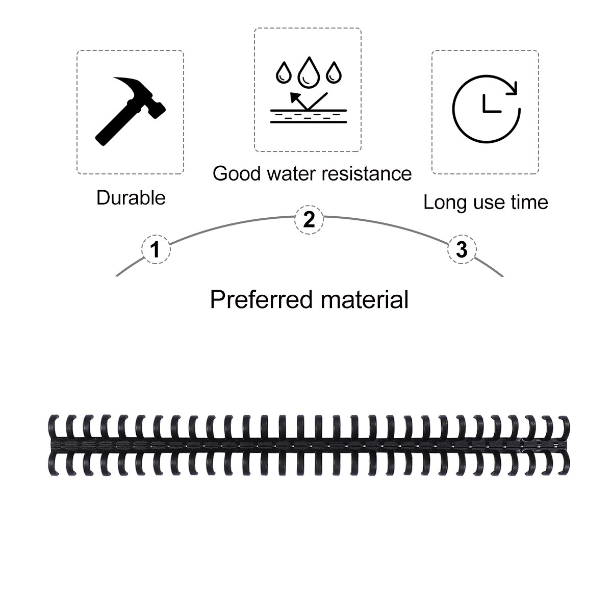 10Pcs Plastic Comb Binding Rin - Binding Comb Plastic ulasan dan harga