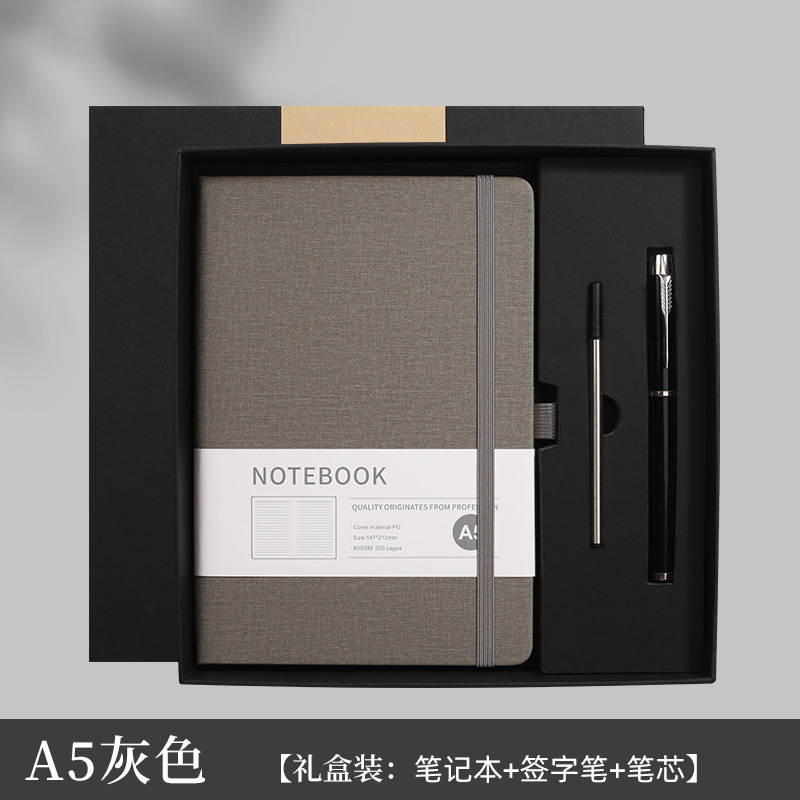 A5 Notebook Gift Set with Ball - Journal Leather Hardcover ulasan dan harga