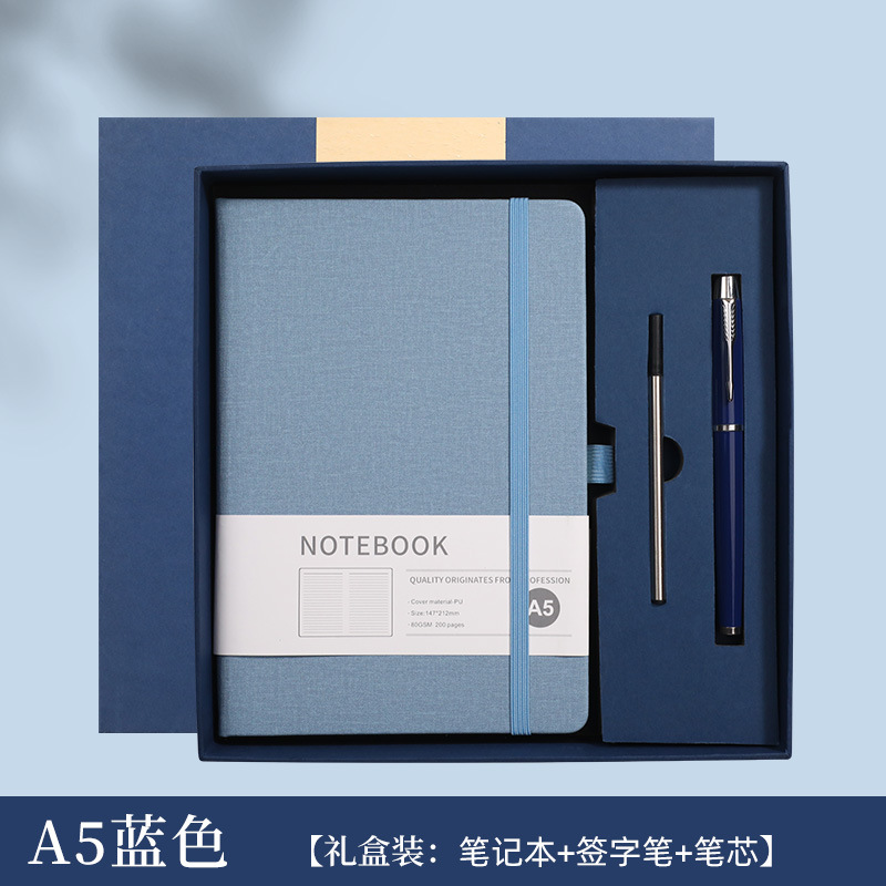 A5 Notebook Gift Set with Ball - Journal Leather Hardcover ulasan dan harga